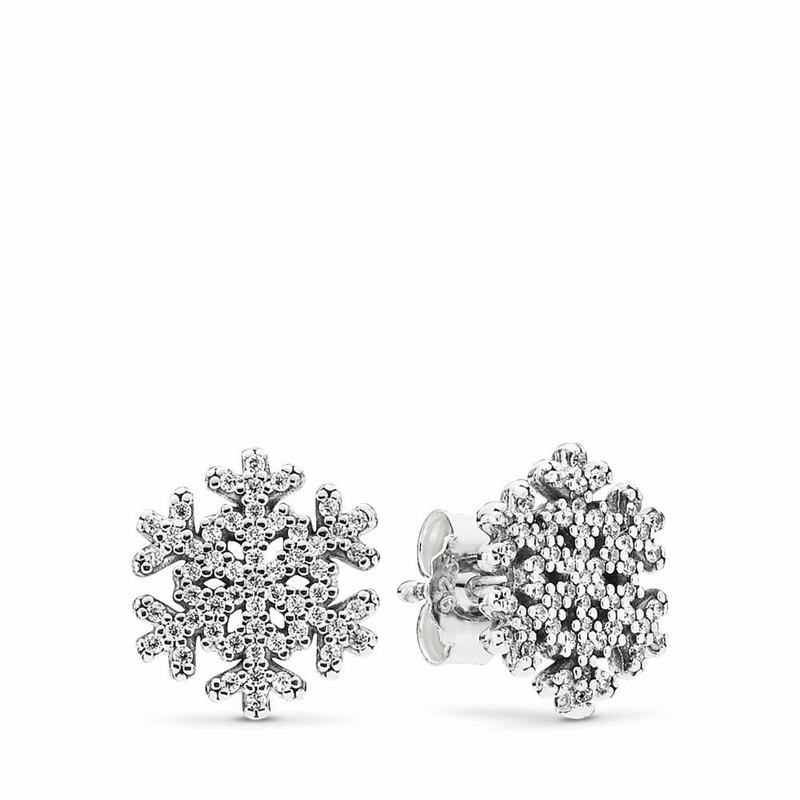 Pandora Australia Snowflake Stud Earrings - Sterling Silver | BSHMYN231